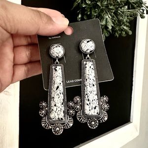 White Buffalo Earrings